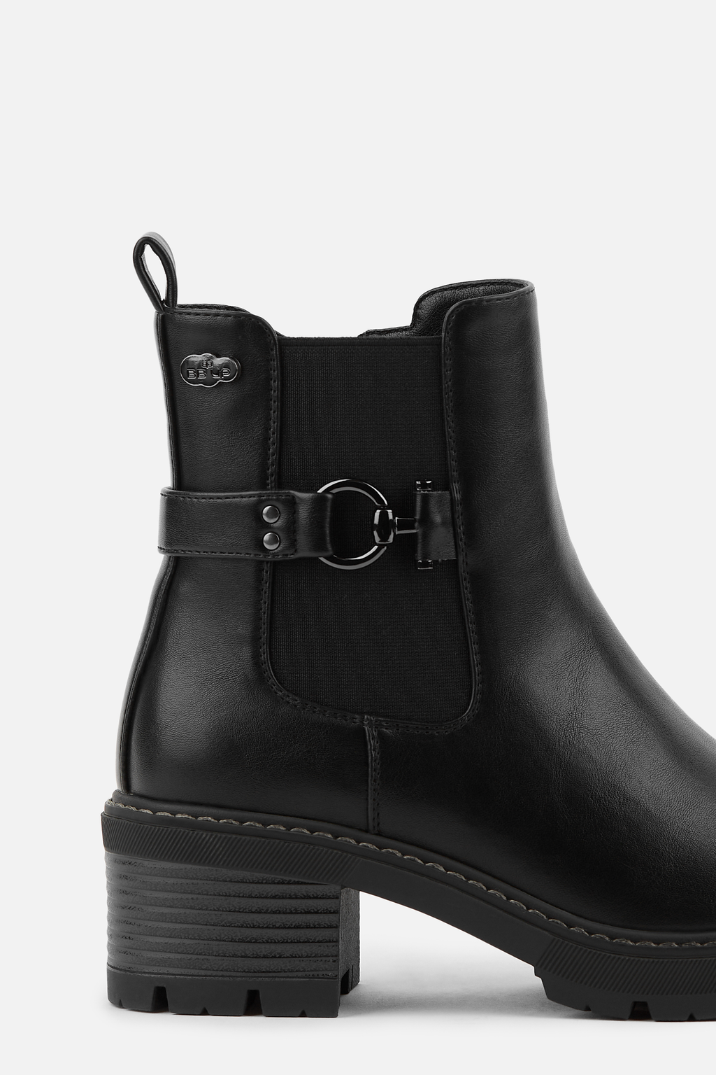 BOTINS DE MULHER COM SALTO E FIVELA