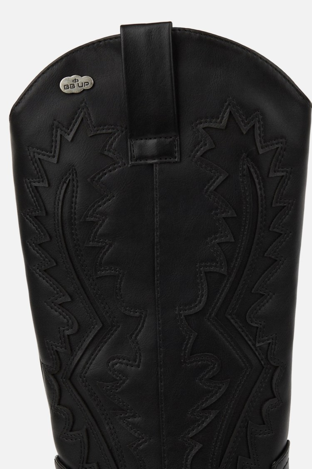 BOTA COWBOY DE MUJER NEGRA CON TACÓN CORTO