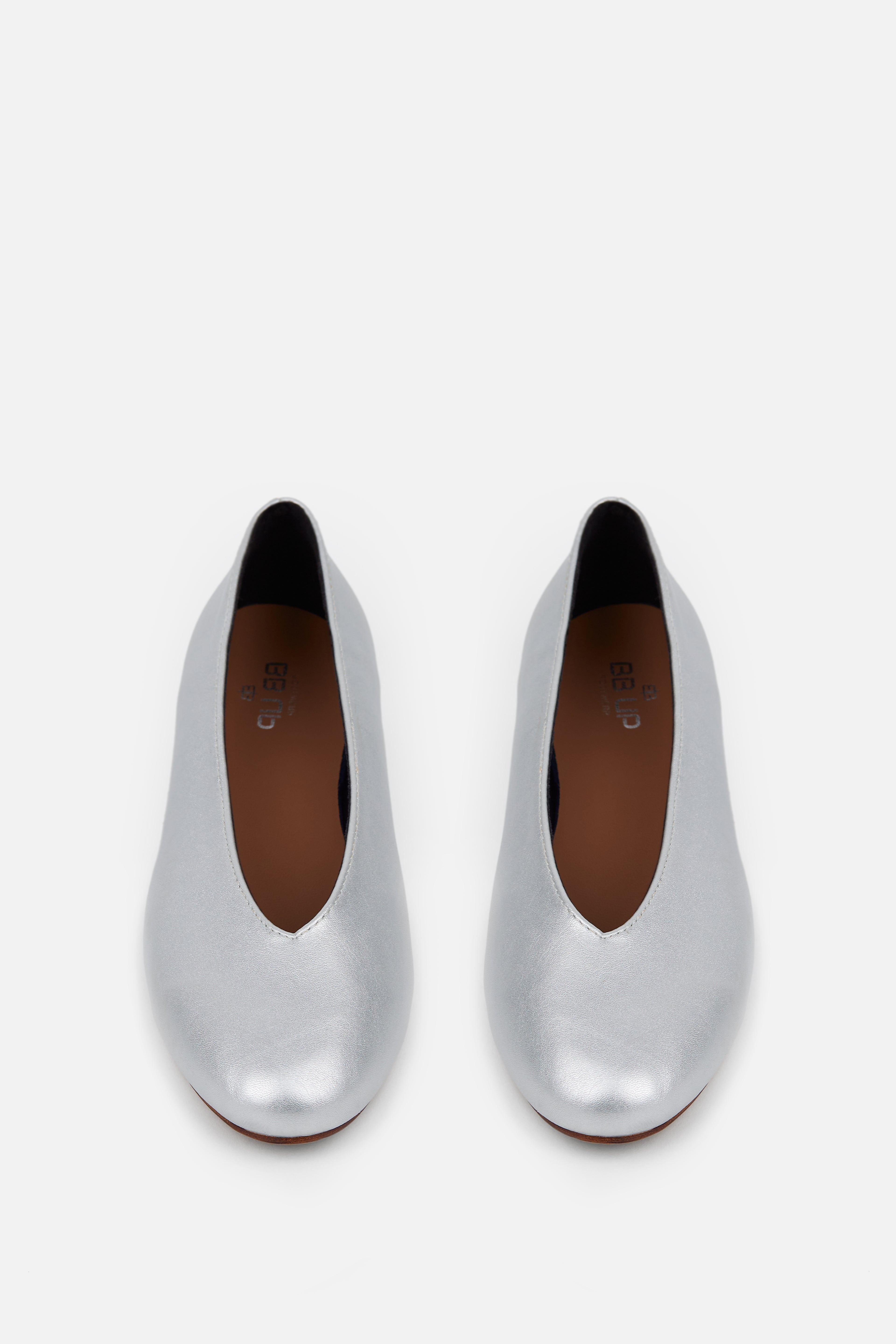 BAILARINA PLANA PLATA BRILLO MUJER AFTERWORK