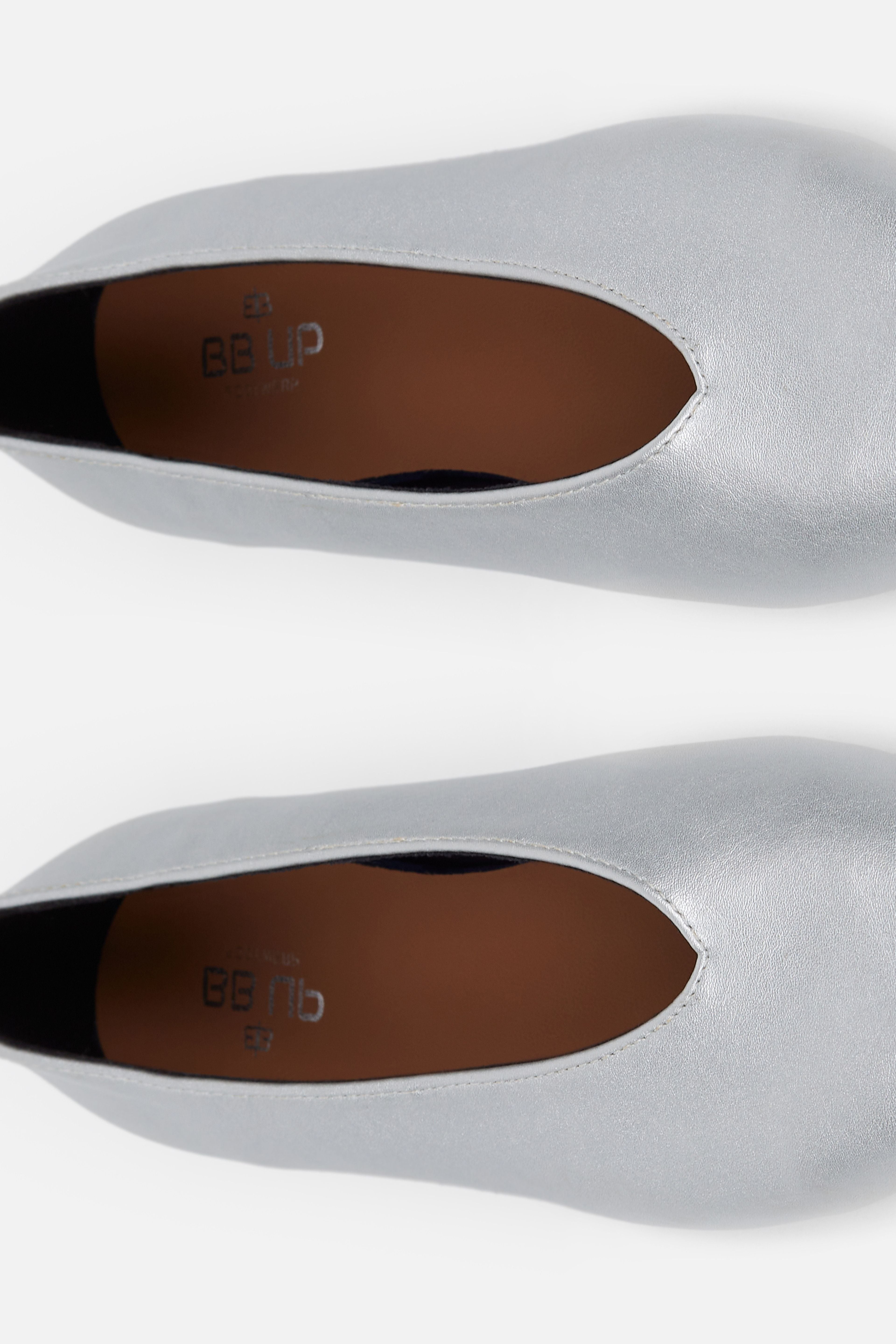 BAILARINA PLANA PLATA BRILLO MUJER AFTERWORK