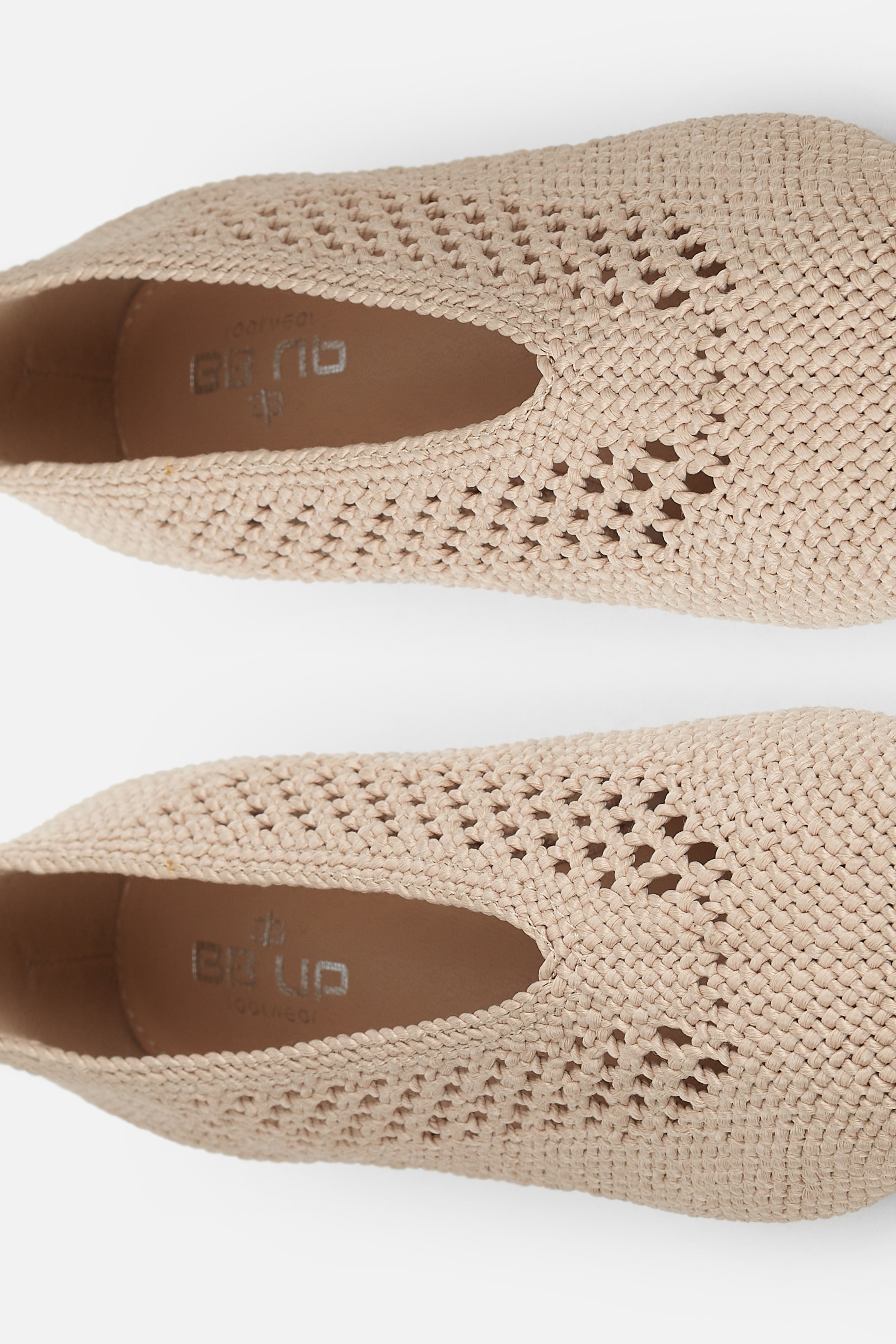 BAILARINA PLANA BEIGE TRENZADA MUJER RESORT