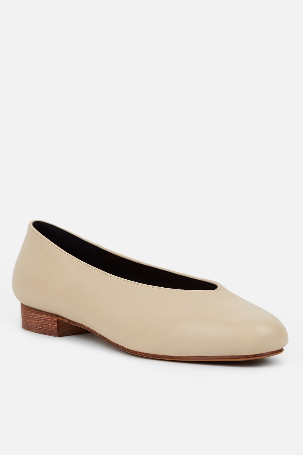 BAILARINA PLANA BEIGE MUJER MINIMAL CHIC