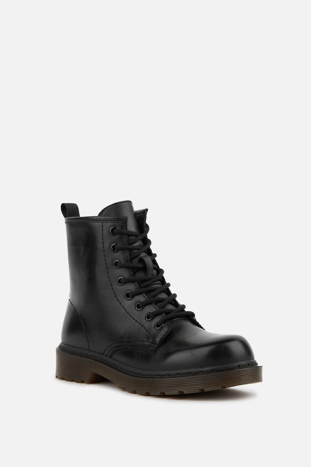 BOTA MILITAR DE MUJER CON CORDONES
