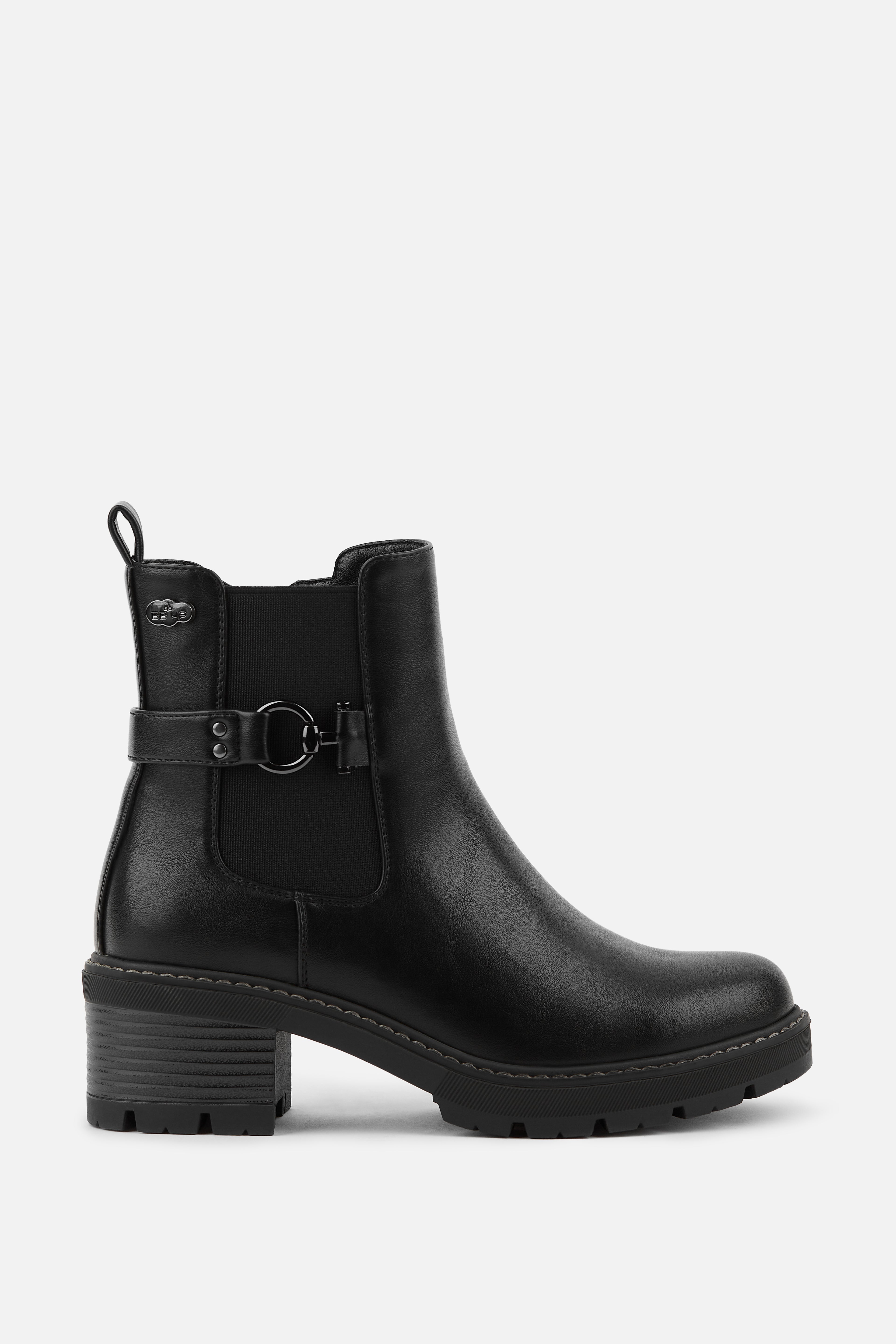 BOTINES DE MUJER CON TACÓN Y HEBILLA