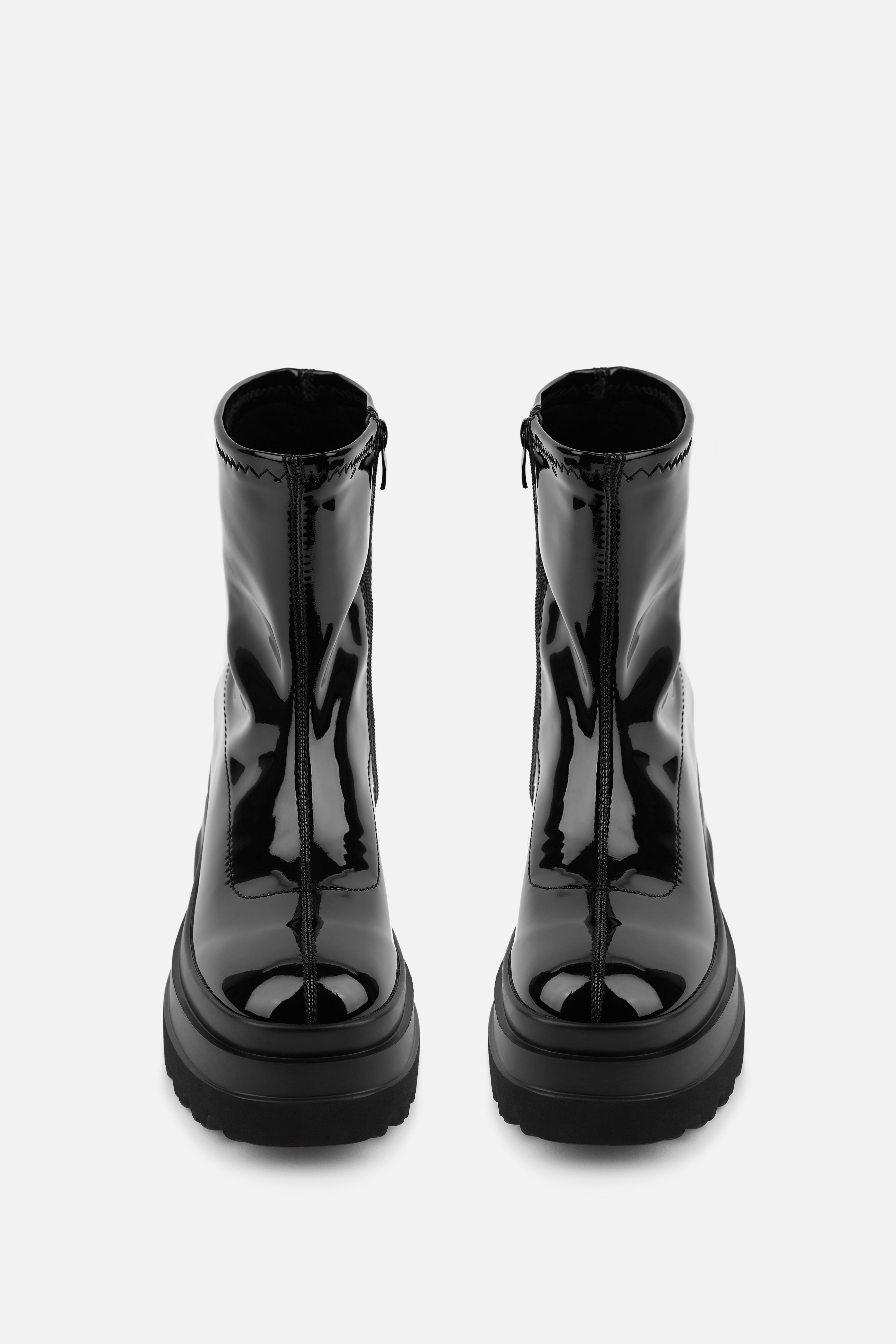 BOTÍN CHAROL NEGRO  DE MUJER CON PLATAFORMA XL