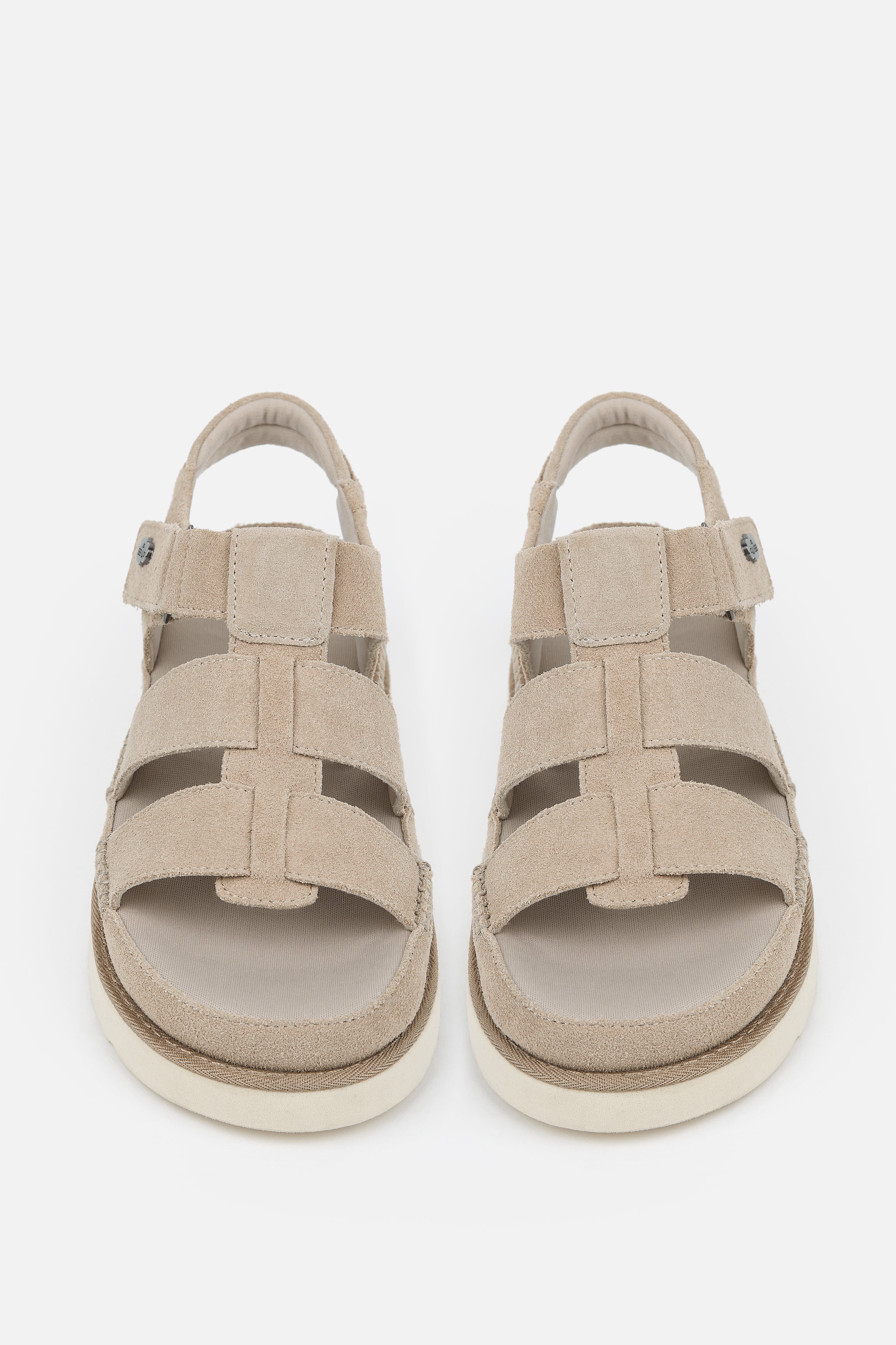 SANDALIA  PIEL  ARENA VELCRO MUJER MINIMAL CHIC