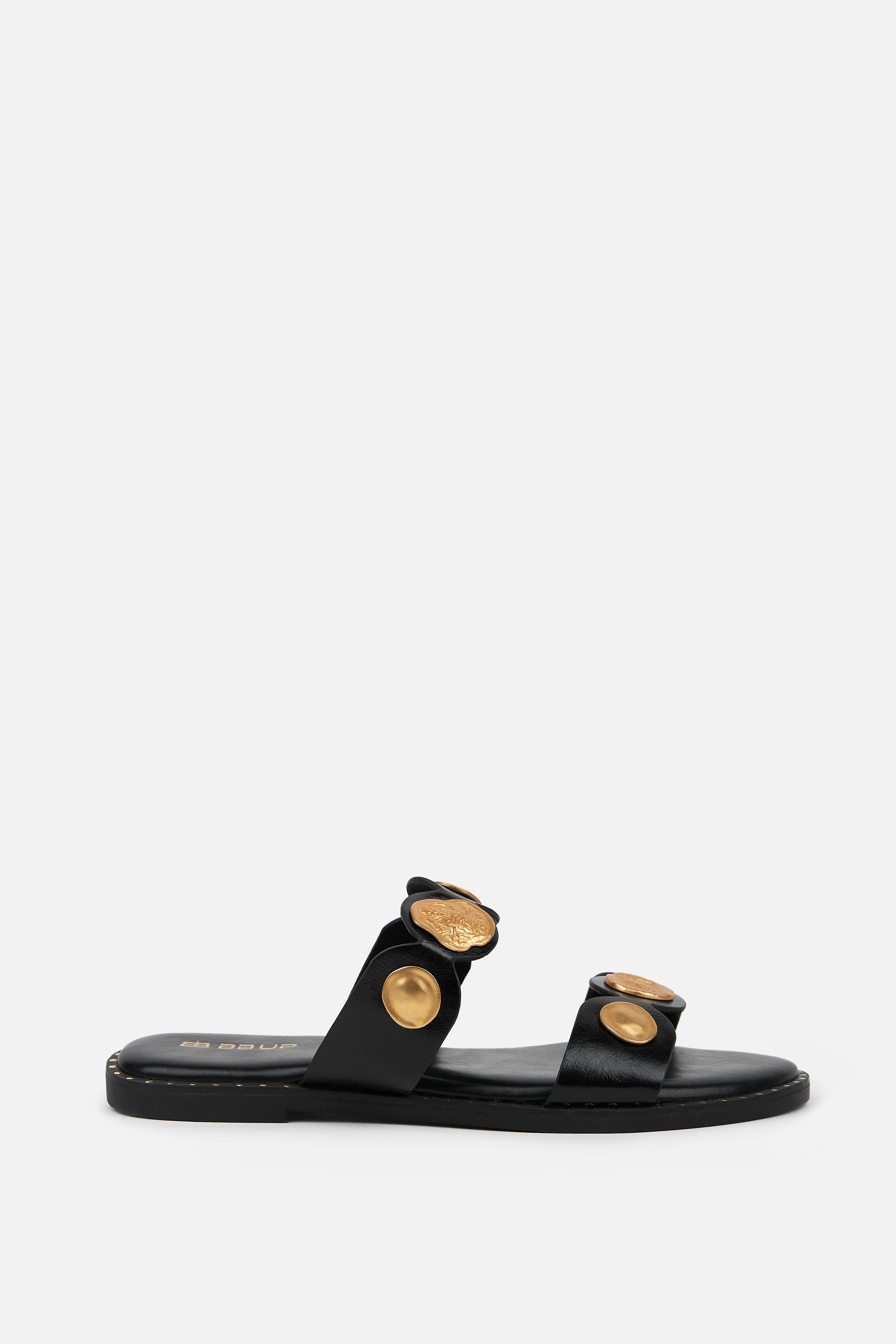 SANDALIA TIRAS NEGRA ABALORIOS MUJER BOHO CHIC