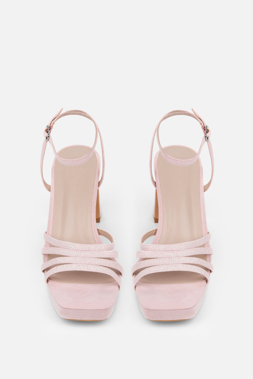 TACÓN PLATAFORMA ROSA BRILLO MUJER EVENTO