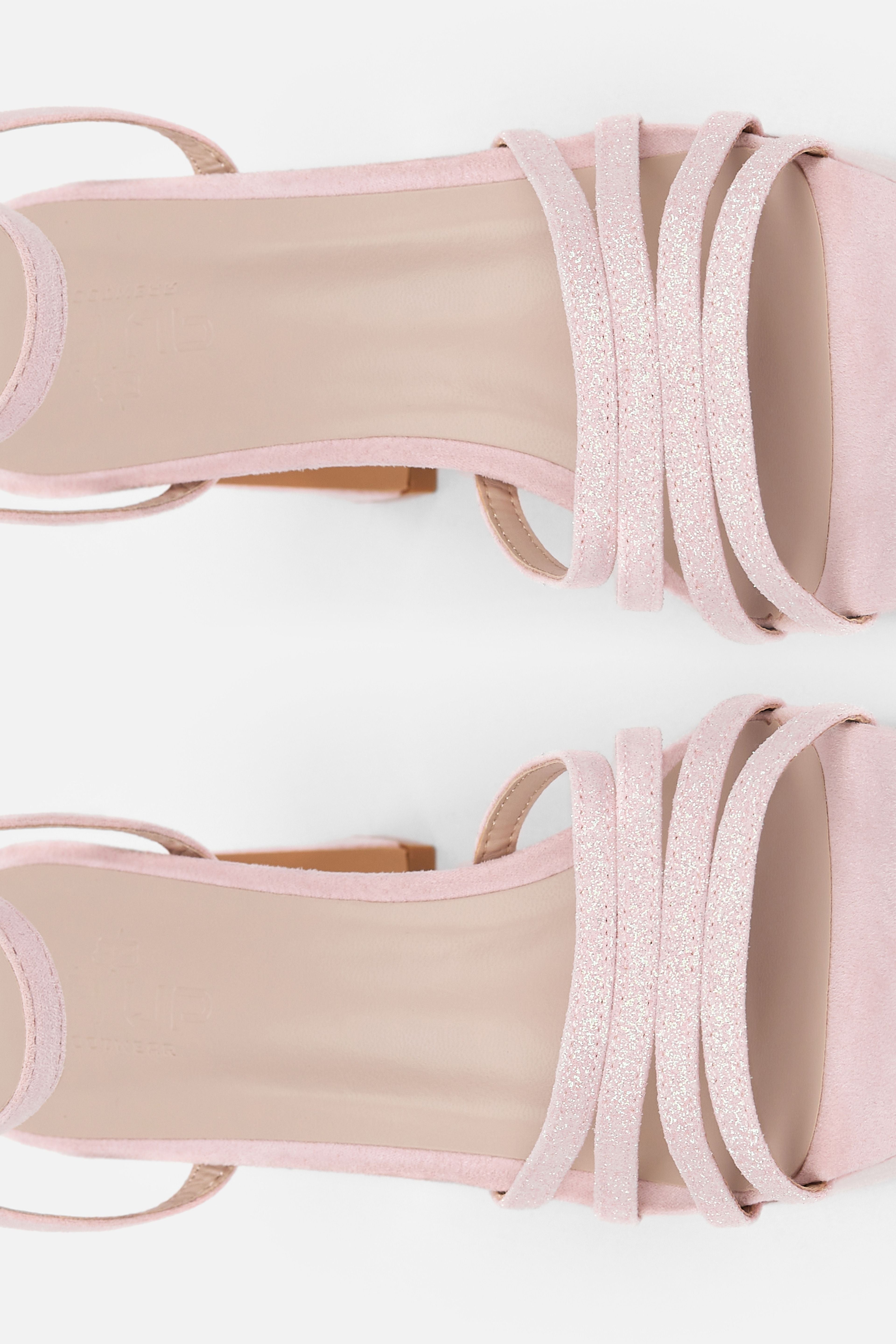 TACÓN PLATAFORMA ROSA BRILLO MUJER EVENTO